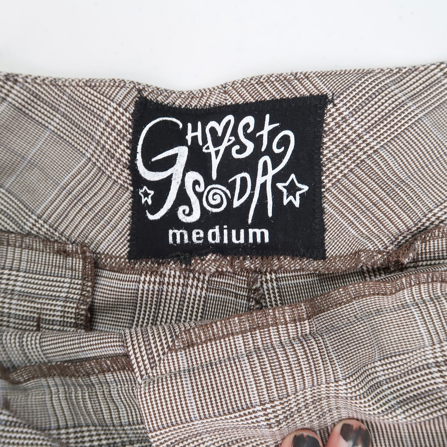 "I Love Spiders" Plaid Capris - Medium