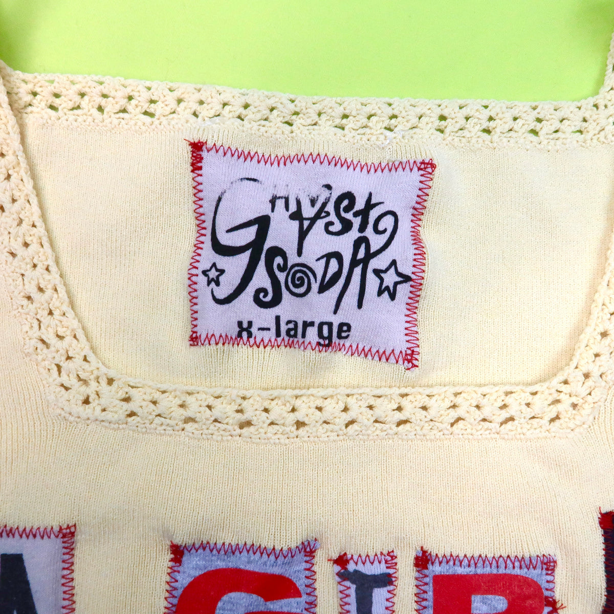 1OF1 “A Girl Is A Gun” Yellow Tank Top - XL