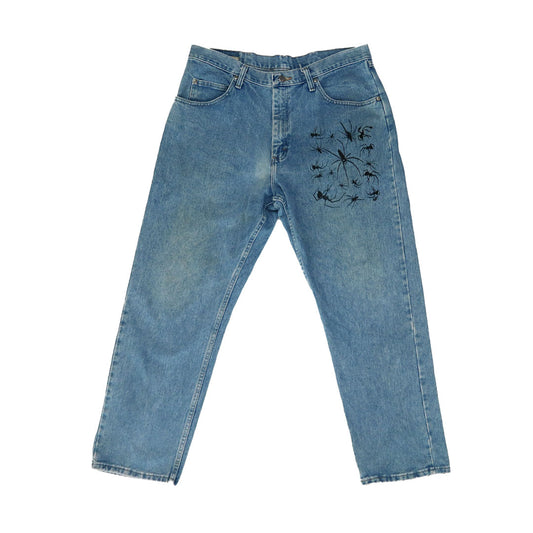 "I Love Spiders" Vtg Denim - Large