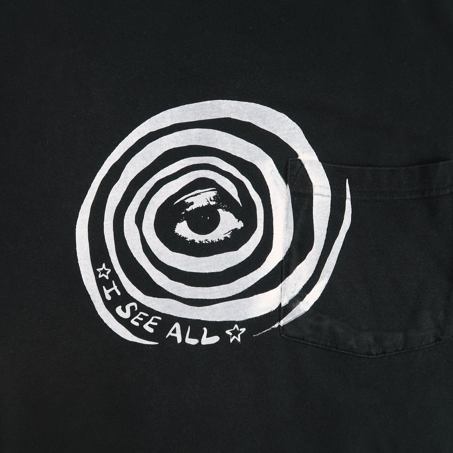"I See All" (Eye Spiral) Black Tank Top - XXL