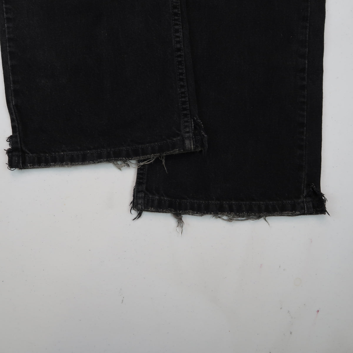 “Around the Fur" Black Distressed Jeans - XL