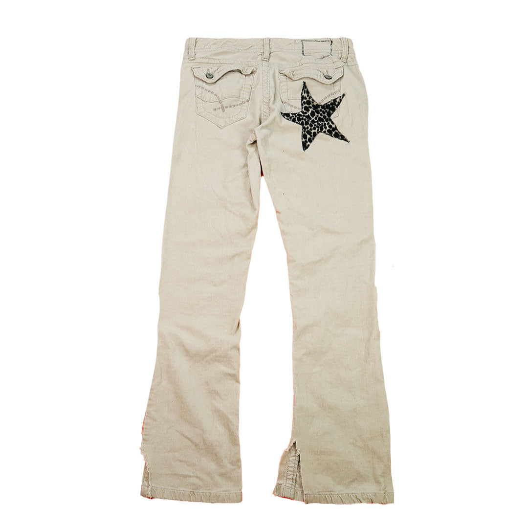 "CHEETAH STAR" Ghost Soda Patchwork Pants - Medium