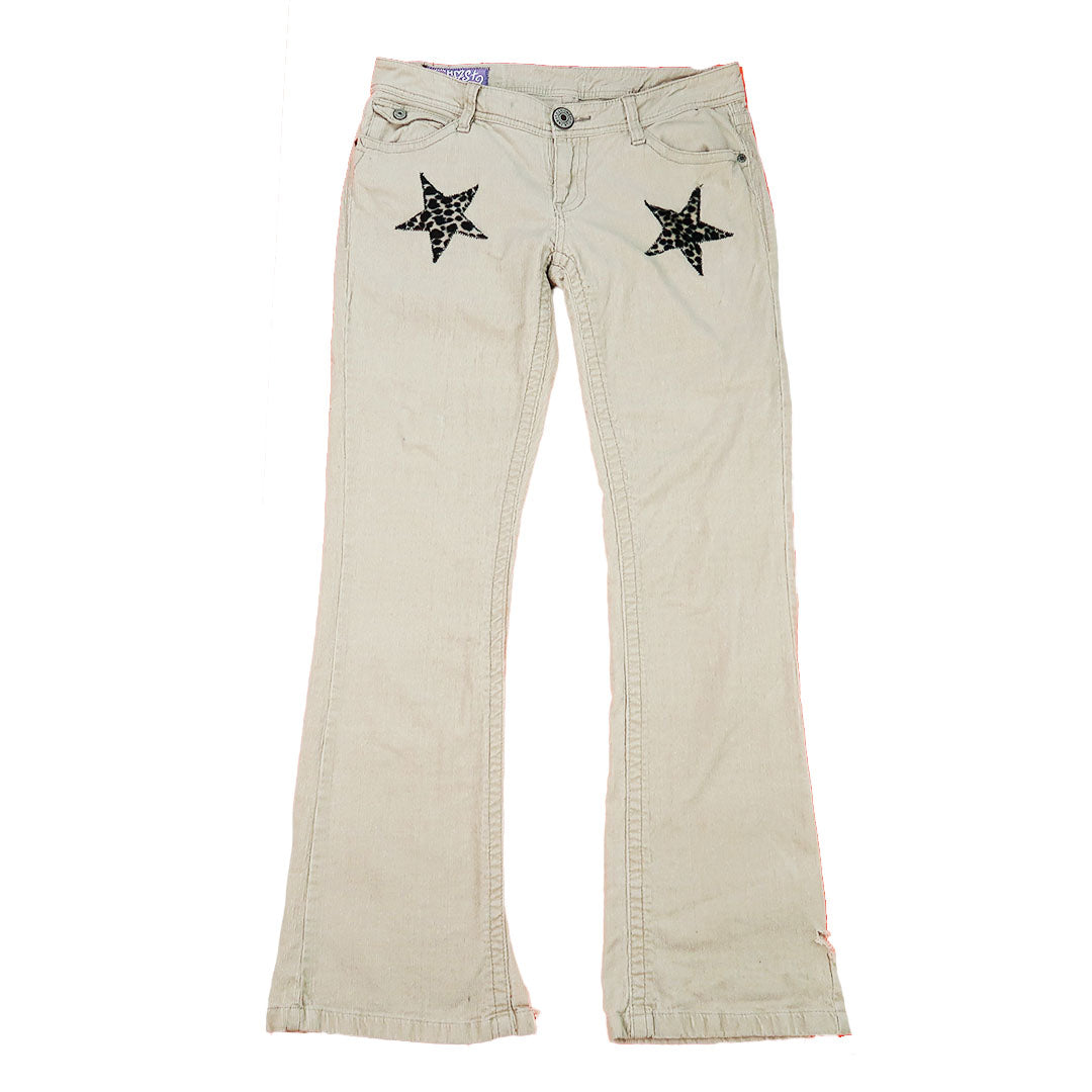 "CHEETAH STAR" Ghost Soda Patchwork Pants - Medium