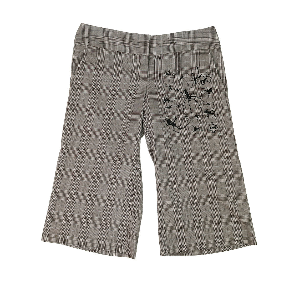 "I Love Spiders" Plaid Capris - Medium