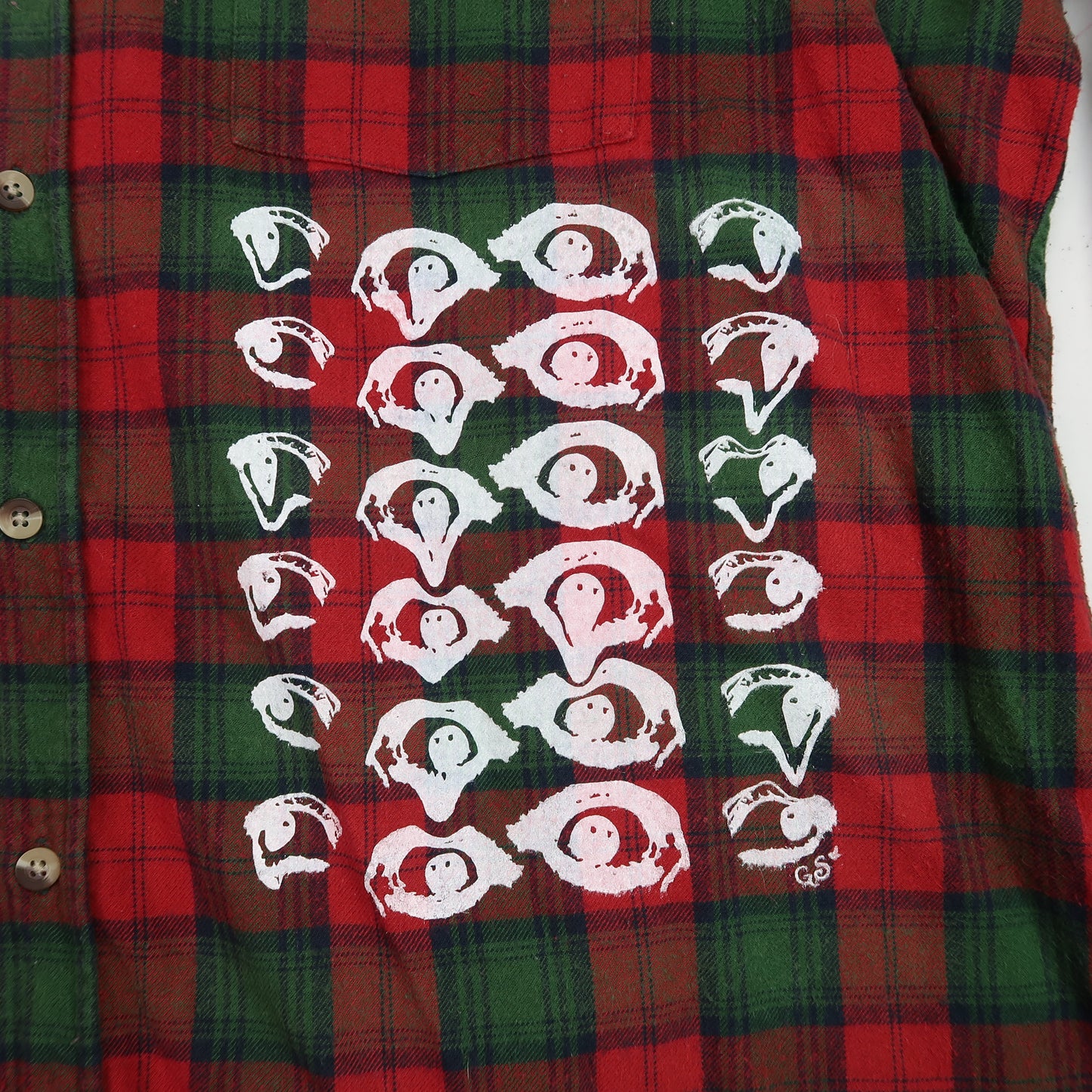 "Melted Visions" Red Flannel - 2XL