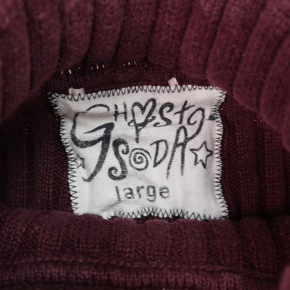 "I See All" (Eye Spiral) Maroon Turtleneck Sweater - Large
