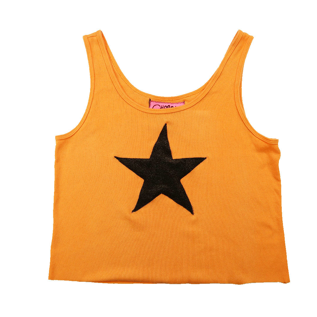 "I'M A STAR" Orange Tank Top - XL