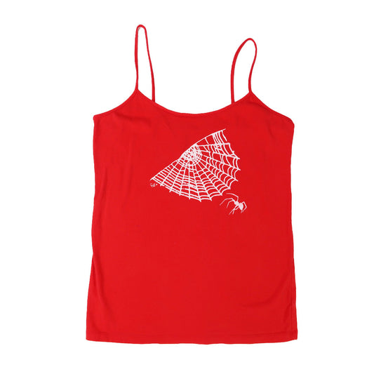 "Cobweb Club" Red Tank Top - XL