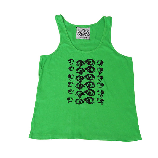 "Melted Visions" Green Tank Top - XL