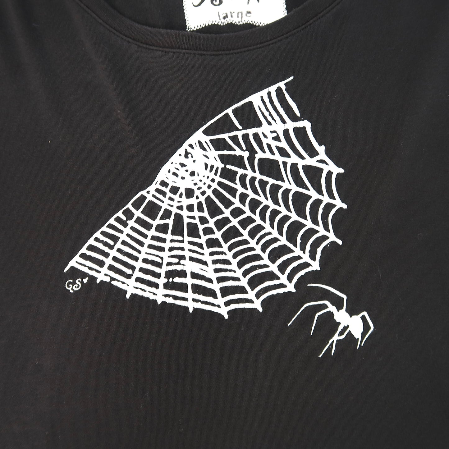 "Cobweb Club" Black Long Sleeve Shirt - Large