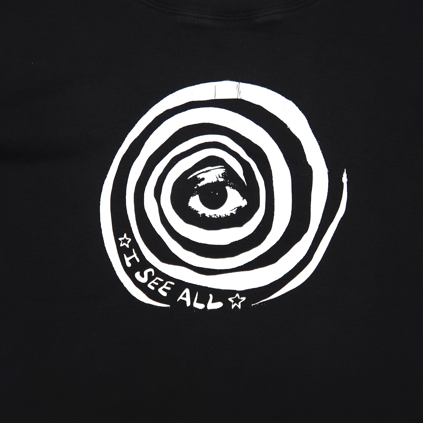 “I See All" (Eye Spiral) Layered Long Sleeve Top - Large