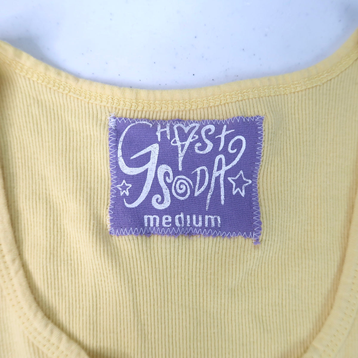 "Melted Visions" Yellow Tank - Medium