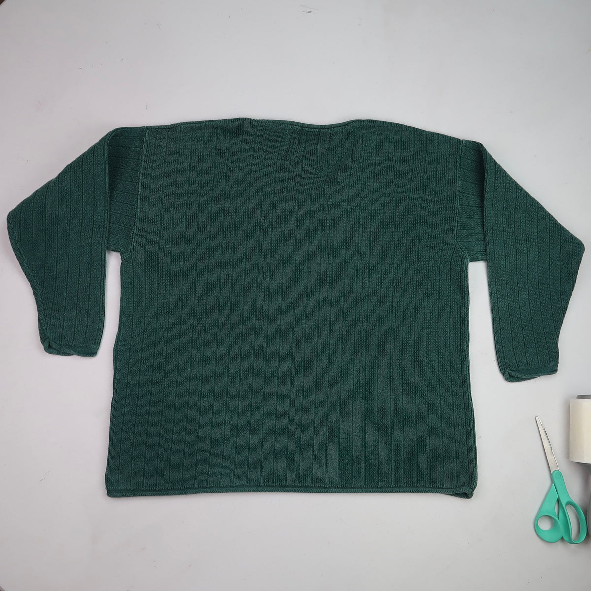 "Weeping Butterfly" Forest Green Sweater - Small