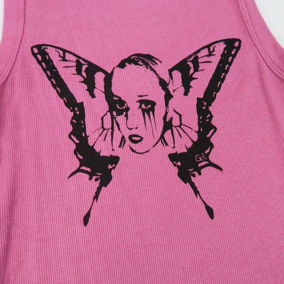"Weeping Butterfly" Pink Tank - Small