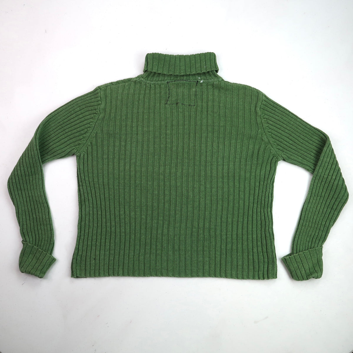 "I See All" (Eye Spiral) Green Turtleneck Sweater - Large