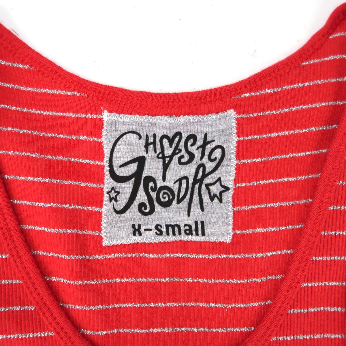 "Peacekeeper" Red Striped Tank - X-Small