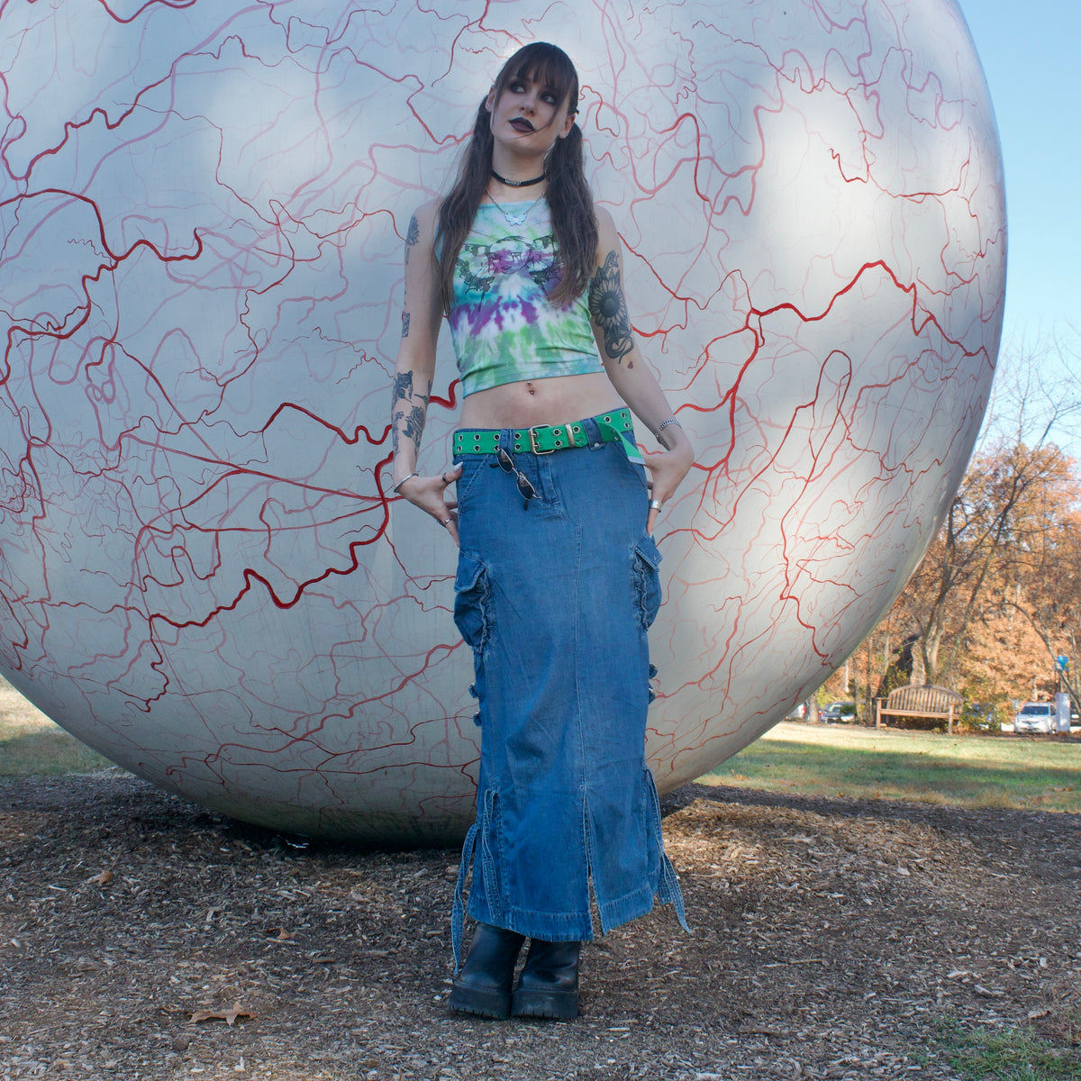 "Weeping Butterfly" Tie Dye Tank - XS