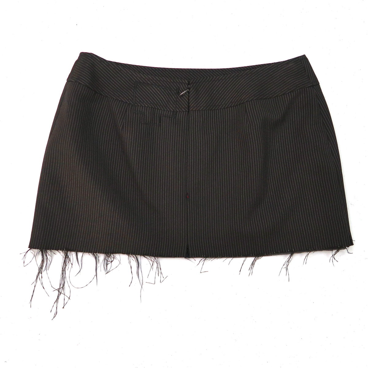 "ROBPAT SKIRT" Ghost Soda Pinstripe Skirt - Small