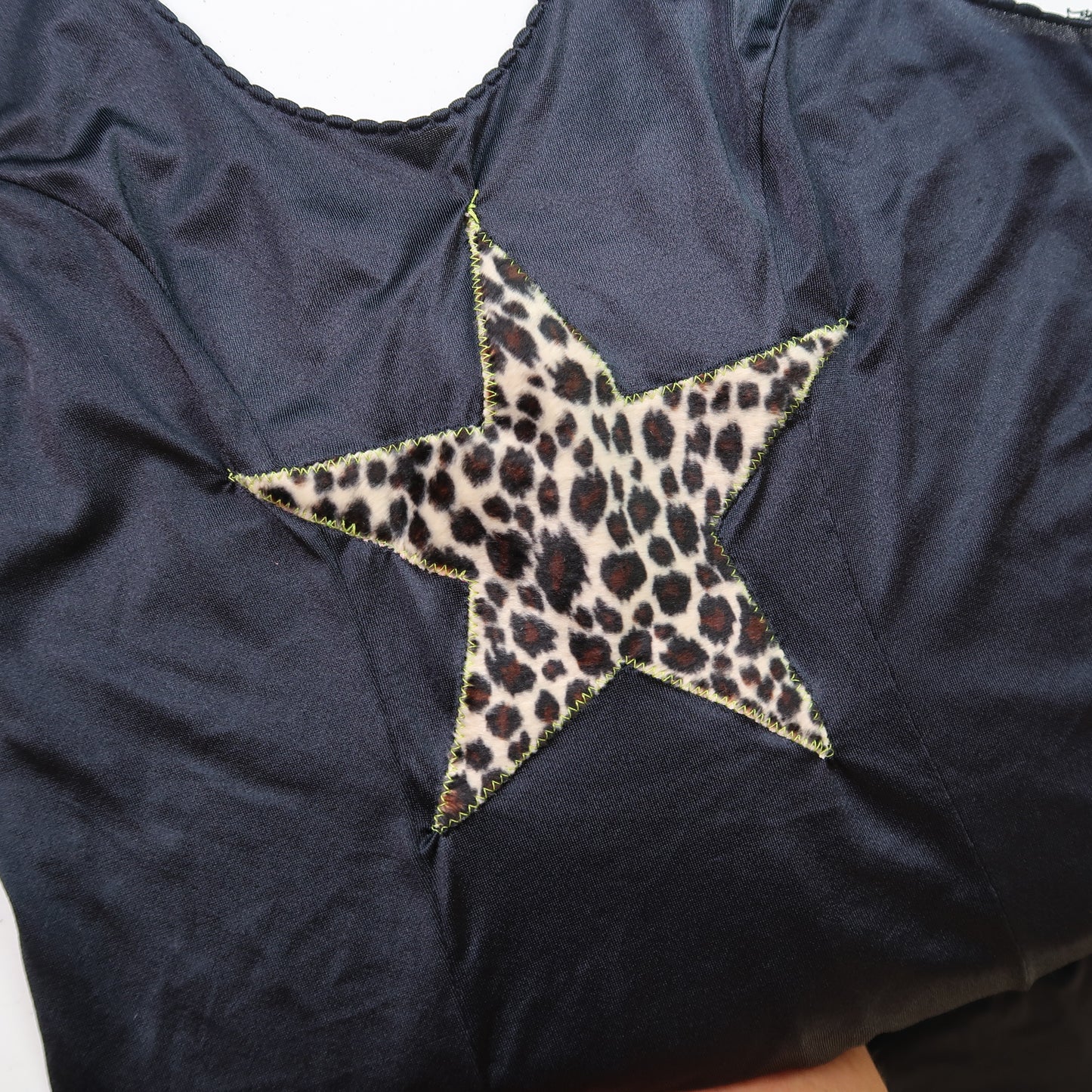 "CHEETAH STAR" Ghost Soda Patchwork Star Dress - Medium