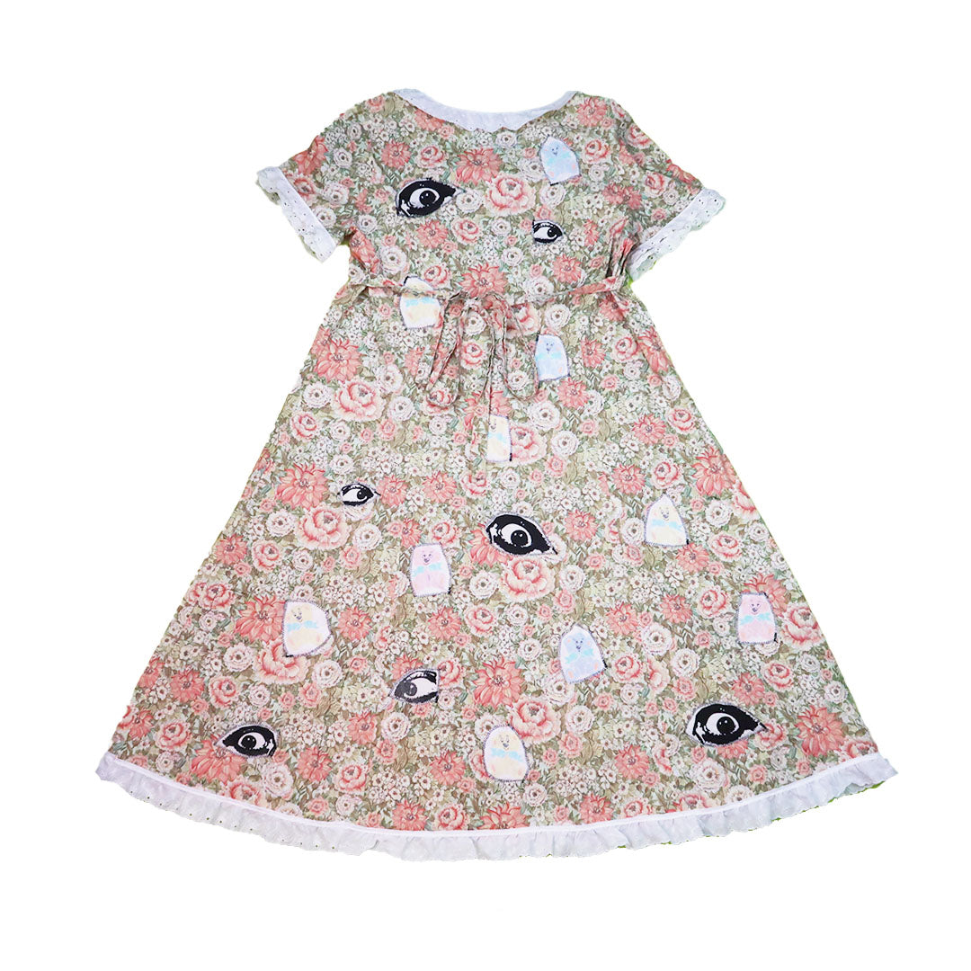 1OF1 “You Don’t Know Pain Like I Know Pain” Patchwork Dress - Medium