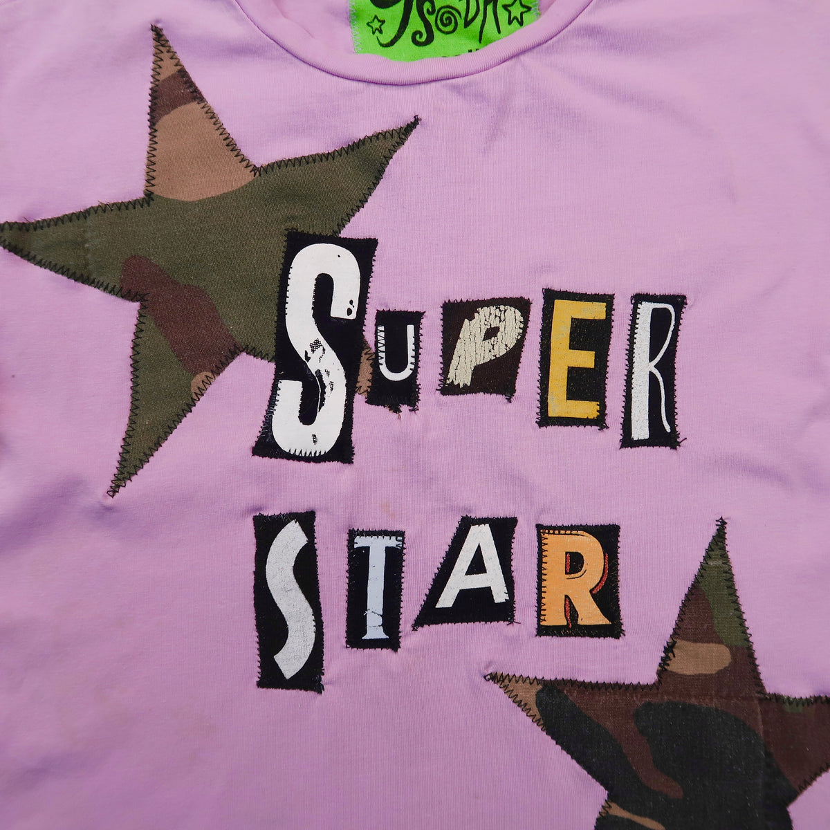 1OF1 “Super Star” Patchwork Baby Tee - Small