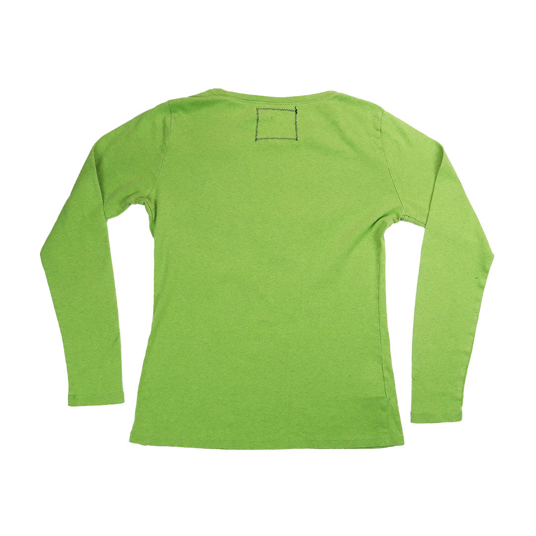 "I'M A STAR" Green Longsleeve Top - Medium