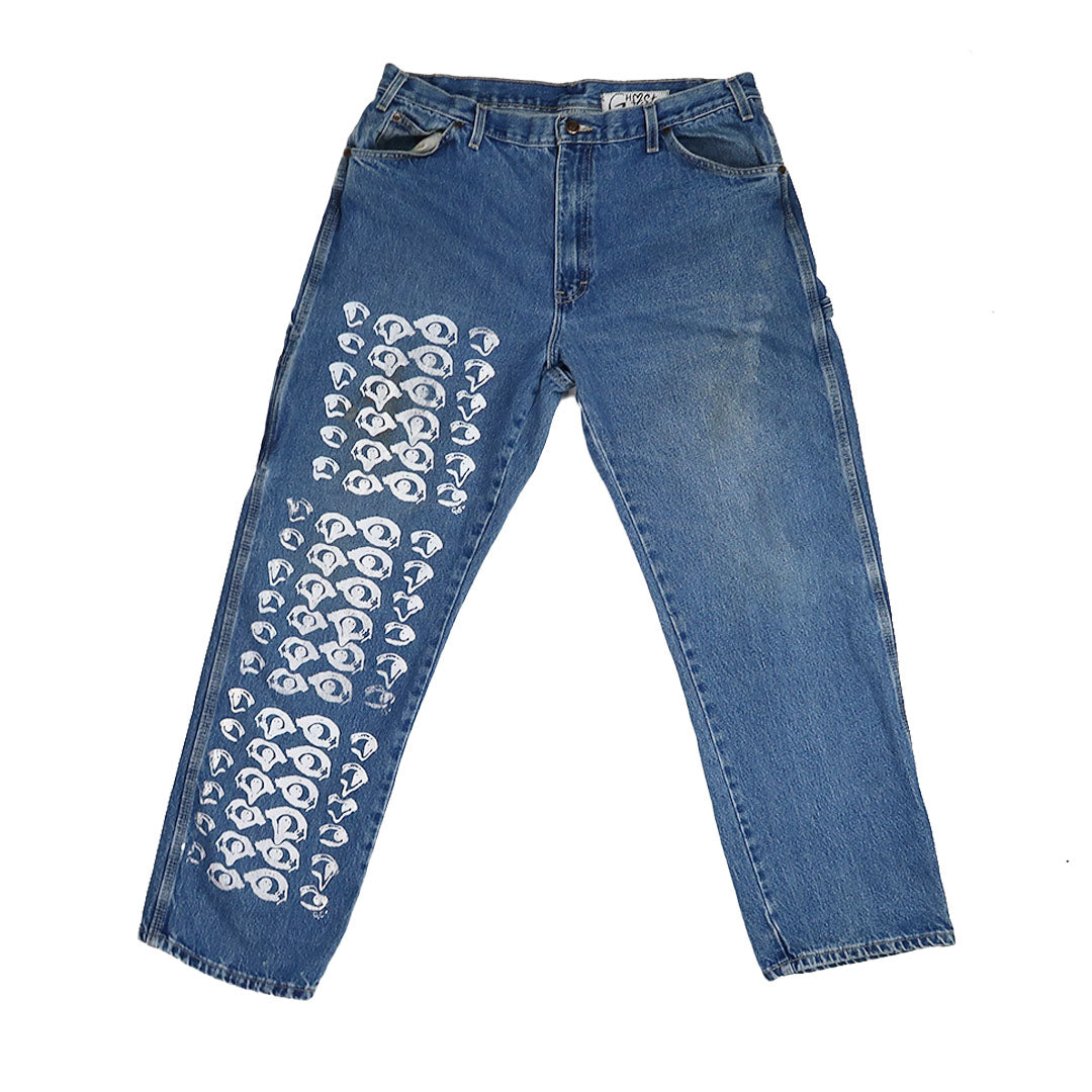 "Melted Visions" Jeans - Large