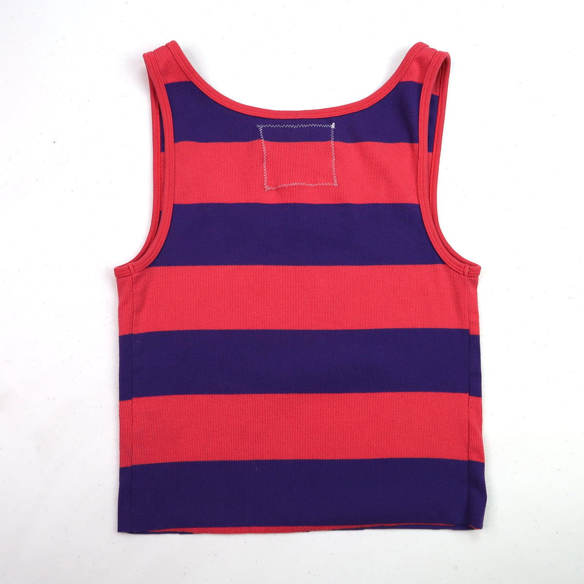 "I See All" (Melted Visions) Pink and Purple Striped Tank - Large