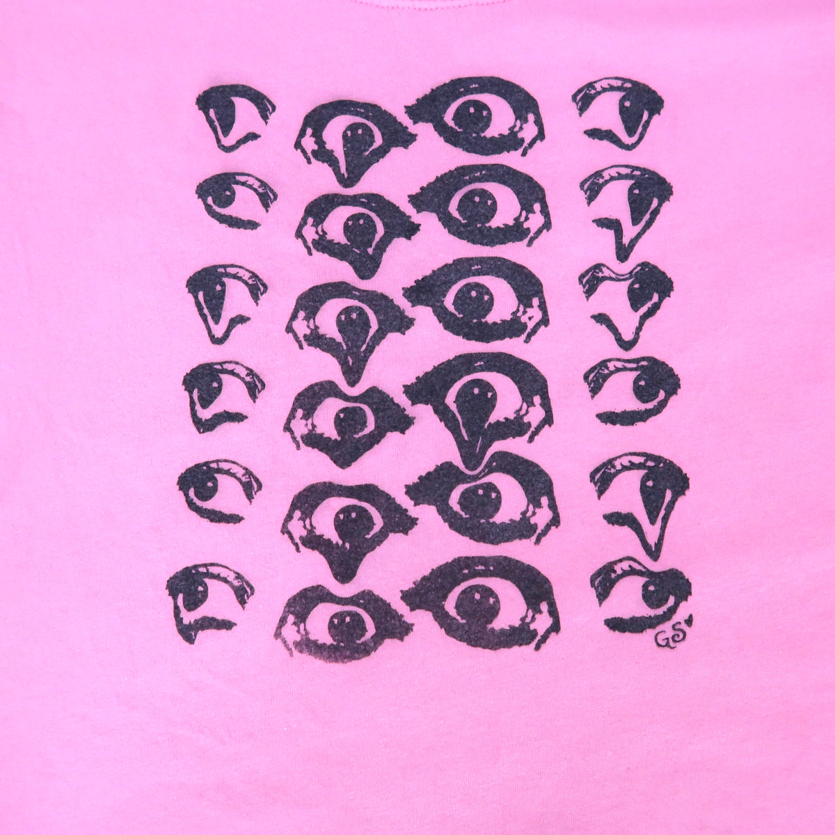 "Melted Visions" Pink Scoopneck Shirt - XXL