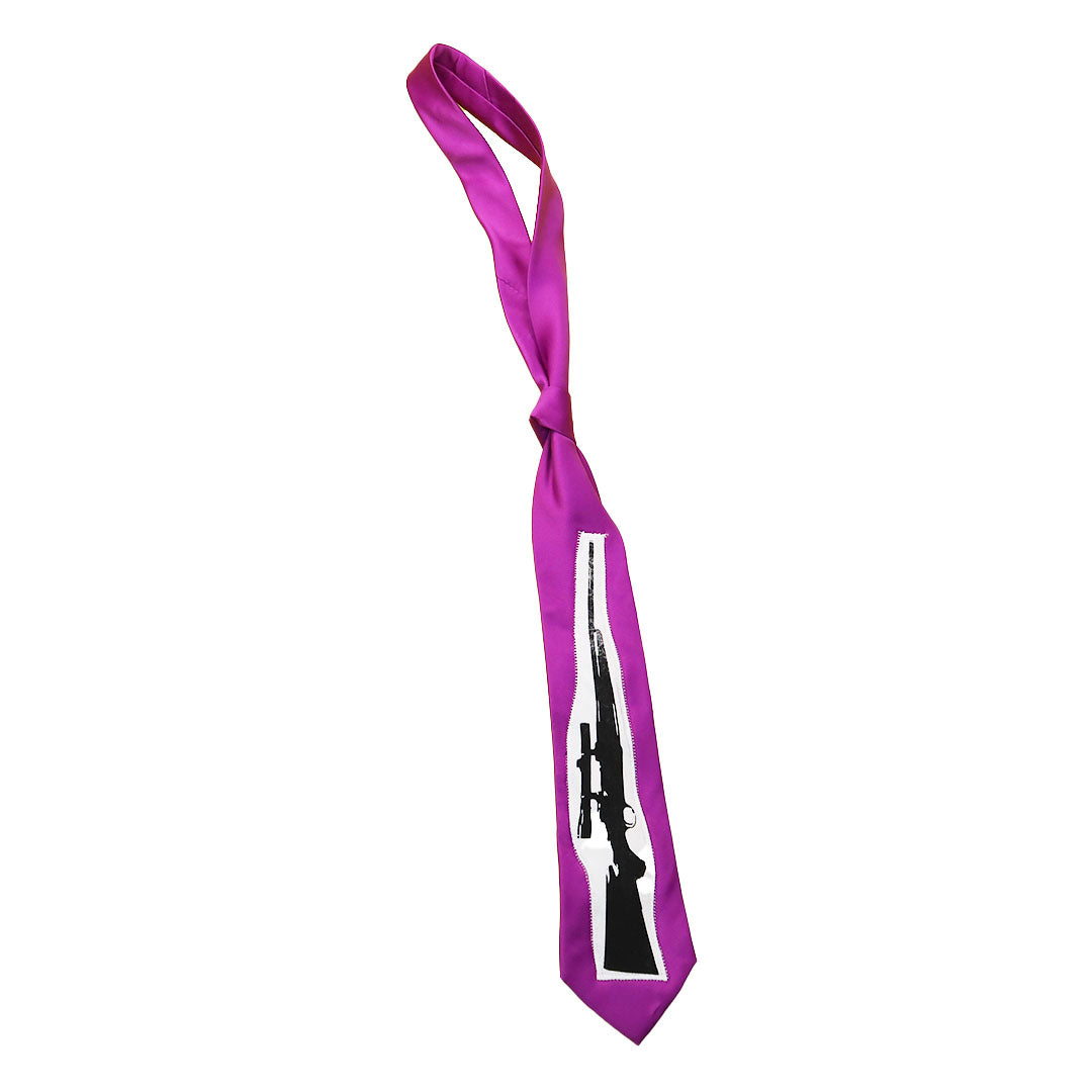 “Dangerous" Purple Rifle Tie