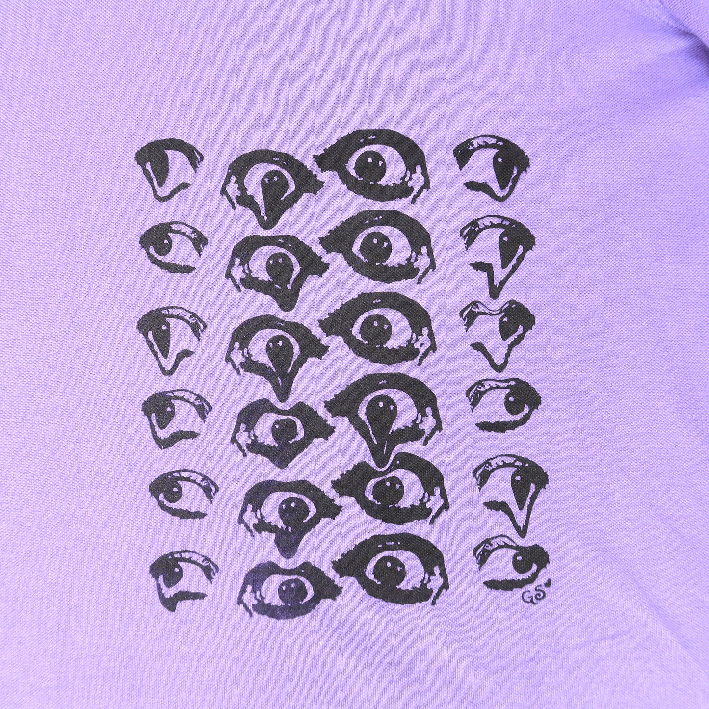 "Melted Visions" Purple Polo Shirt - 2XL