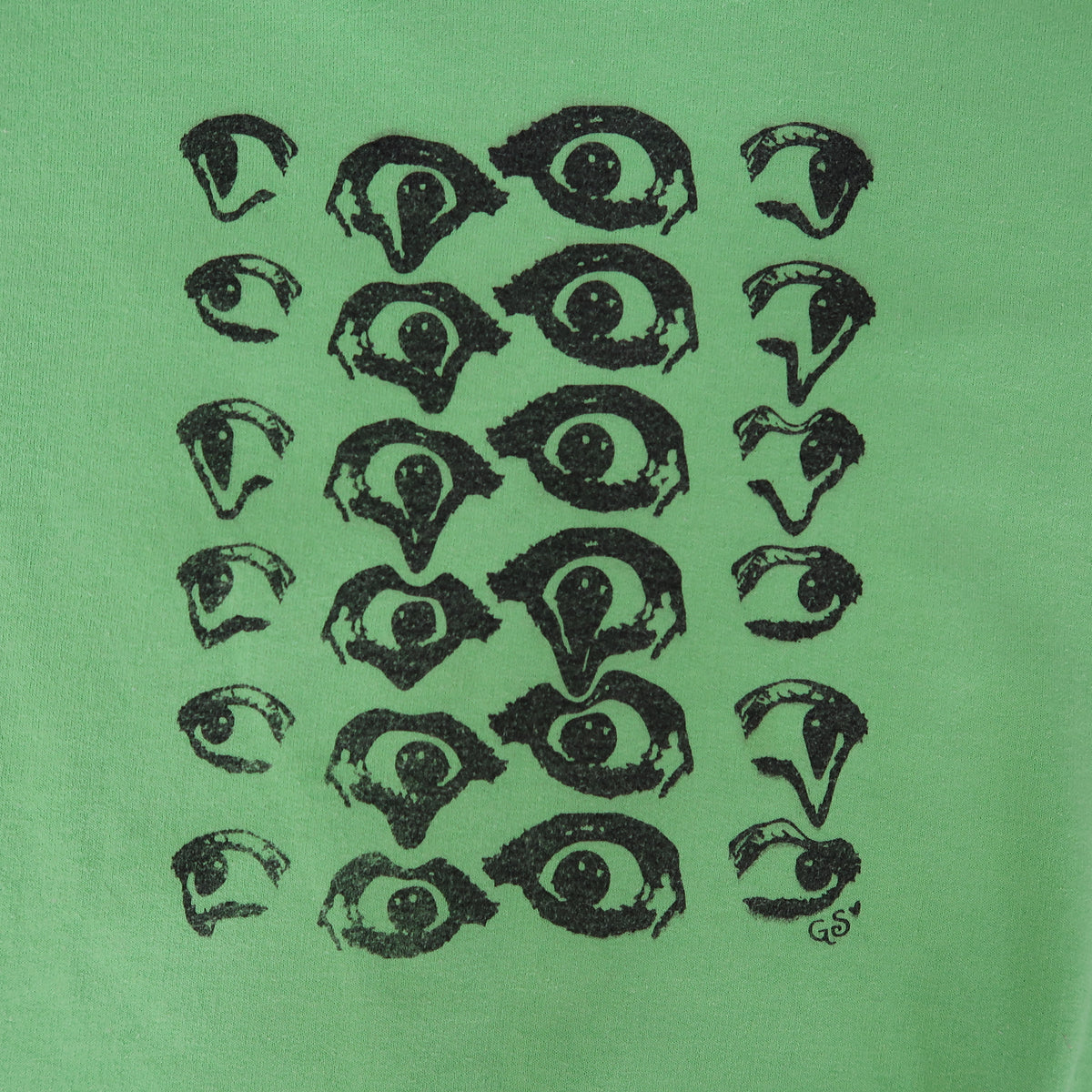 "Melted Visions" Green Sweatshirt - XL