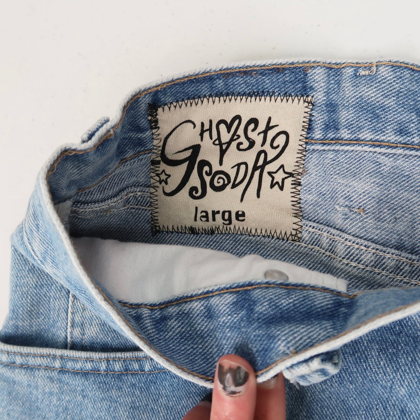 "I Love Spiders" Vtg Denim - Large