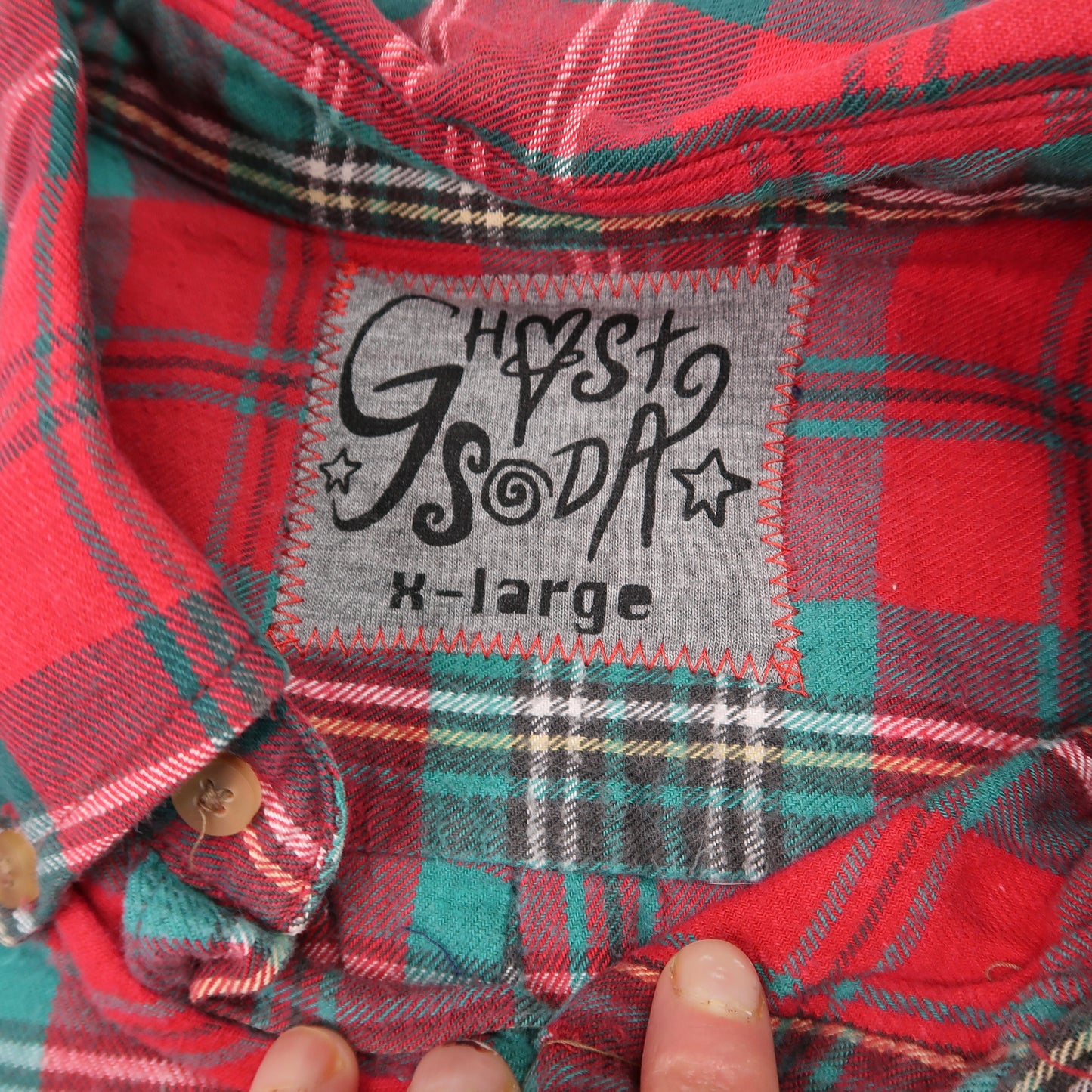 "I See All" (Eye Spiral) Red Flannel - XL