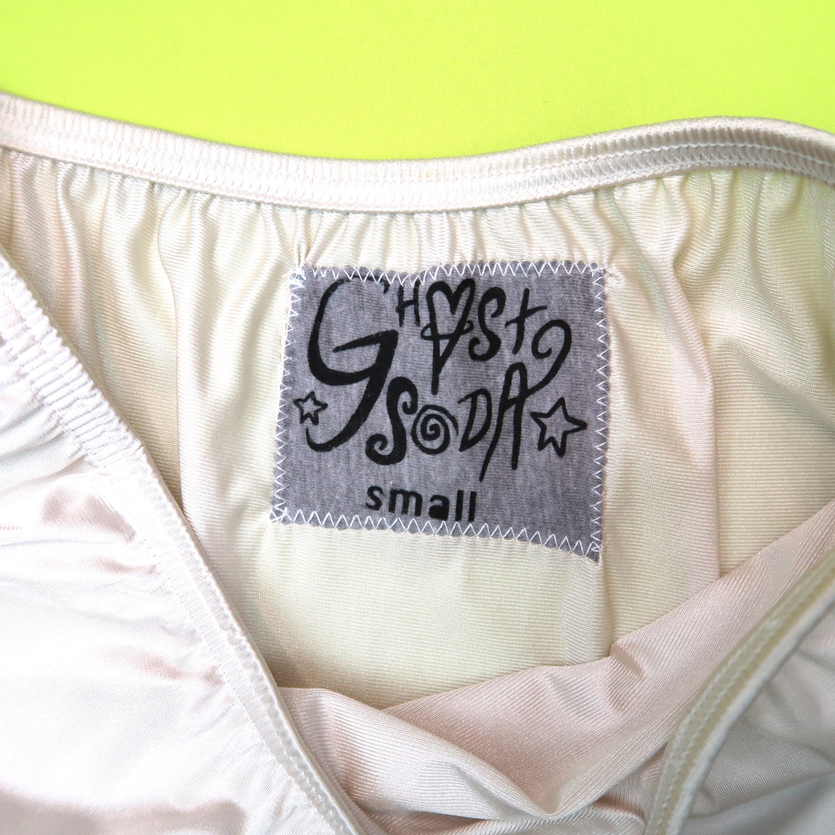 “I Love Spiders" White Slip Skirt - Small