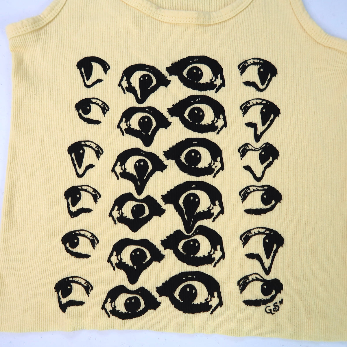 "Melted Visions" Yellow Tank - Medium