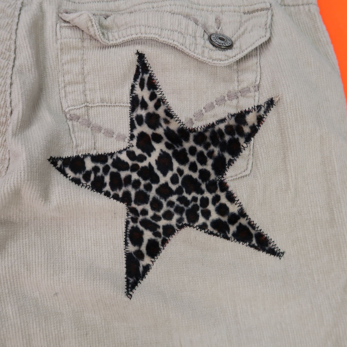 "CHEETAH STAR" Ghost Soda Patchwork Pants - Medium