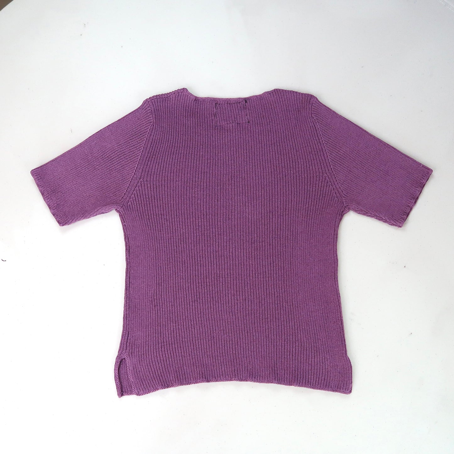 "Melted Visions" Purple Knit Top - 2XL