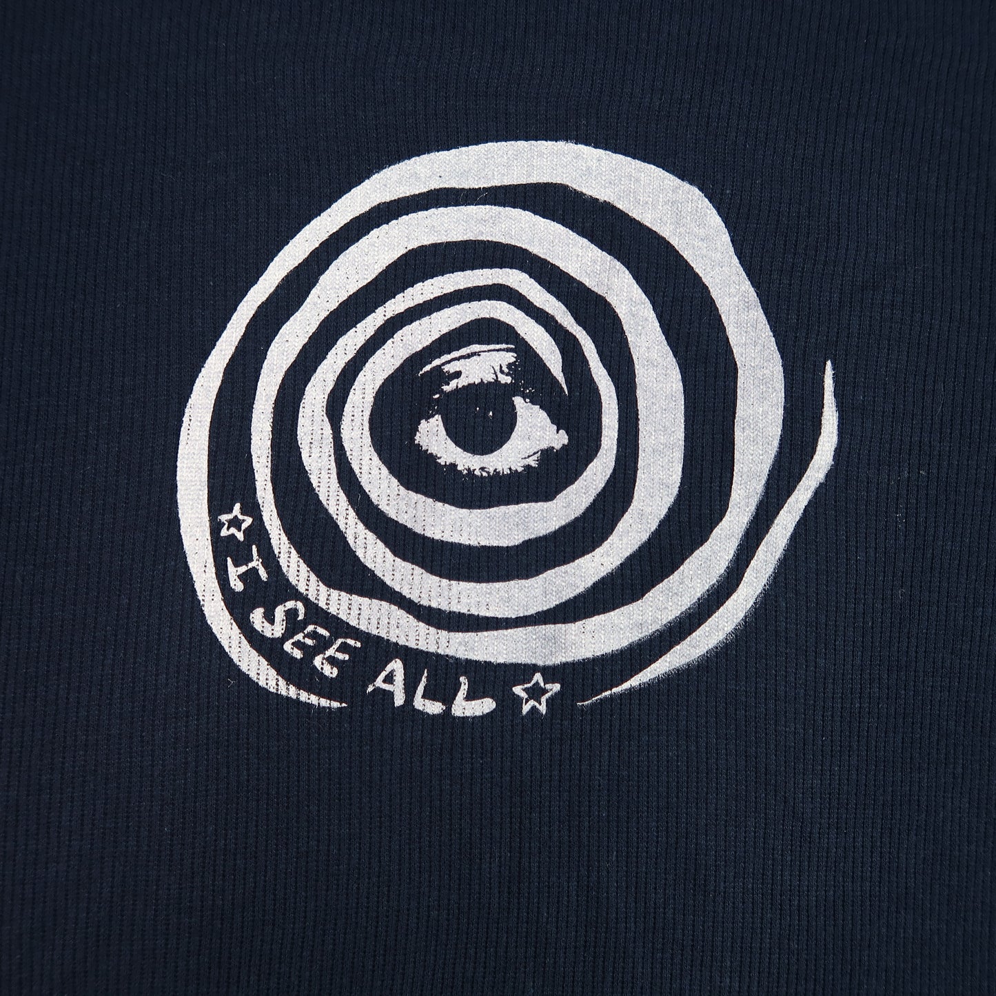 "I See All" (Eye Spiral) Navy Blue Thermal - XL