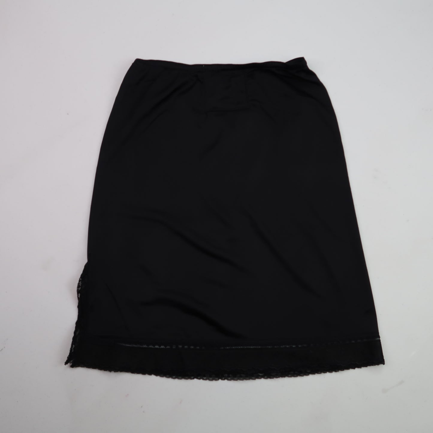 "I See All" (Eye Spiral) Black Slip Skirt - X-Small