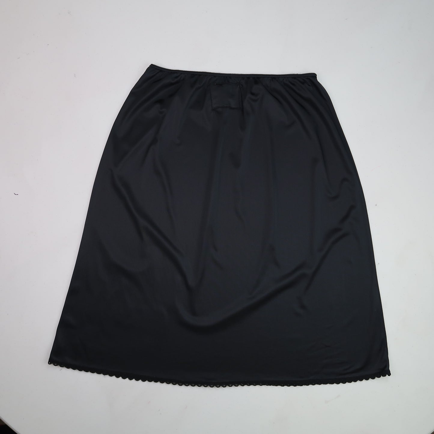 "I See All" (Eye Spiral) Black Slip Skirt - Large
