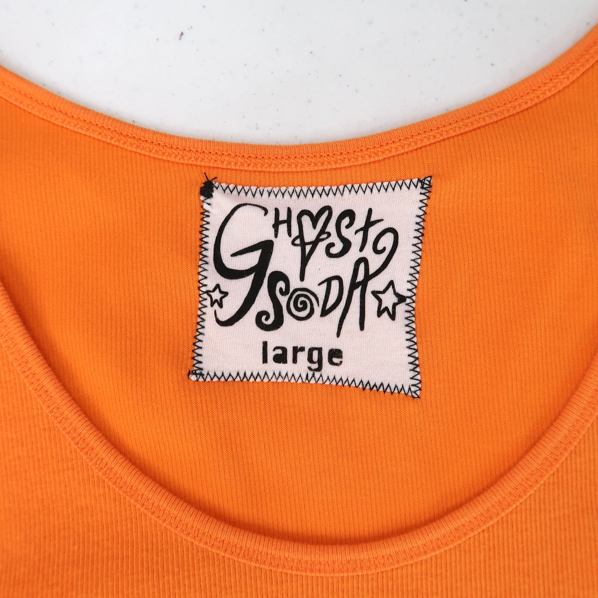 "Melted Visions" Orange Tank - Large