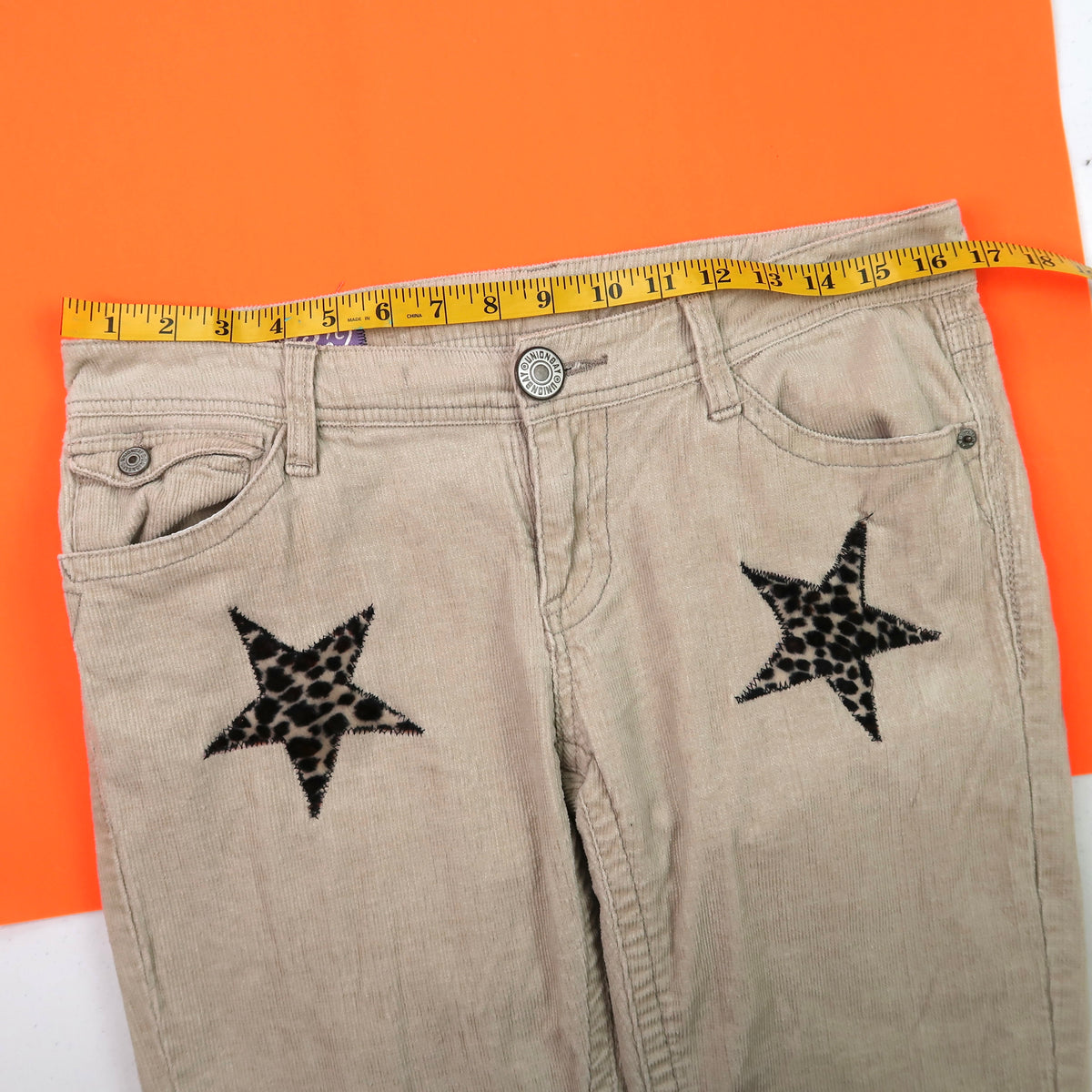 "CHEETAH STAR" Ghost Soda Patchwork Pants - Medium