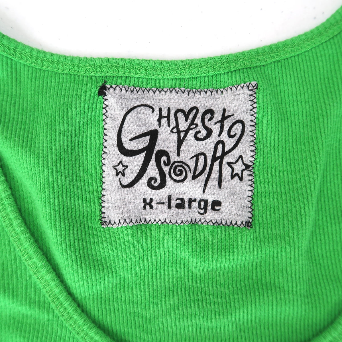 "Melted Visions" Green Tank Top - XL