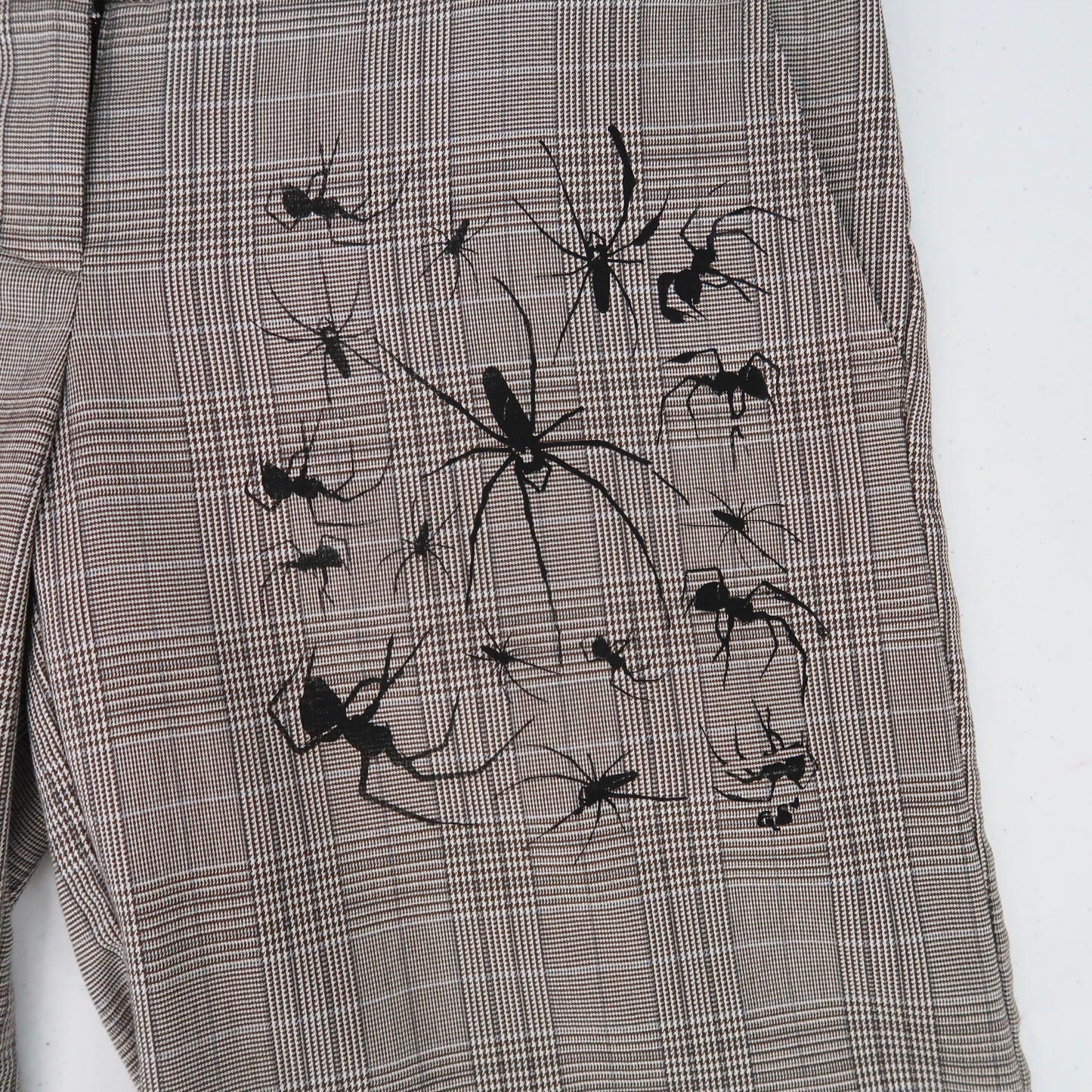 "I Love Spiders" Plaid Capris - Medium