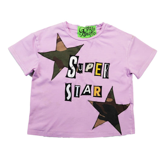 1OF1 “Super Star” Patchwork Baby Tee - Small