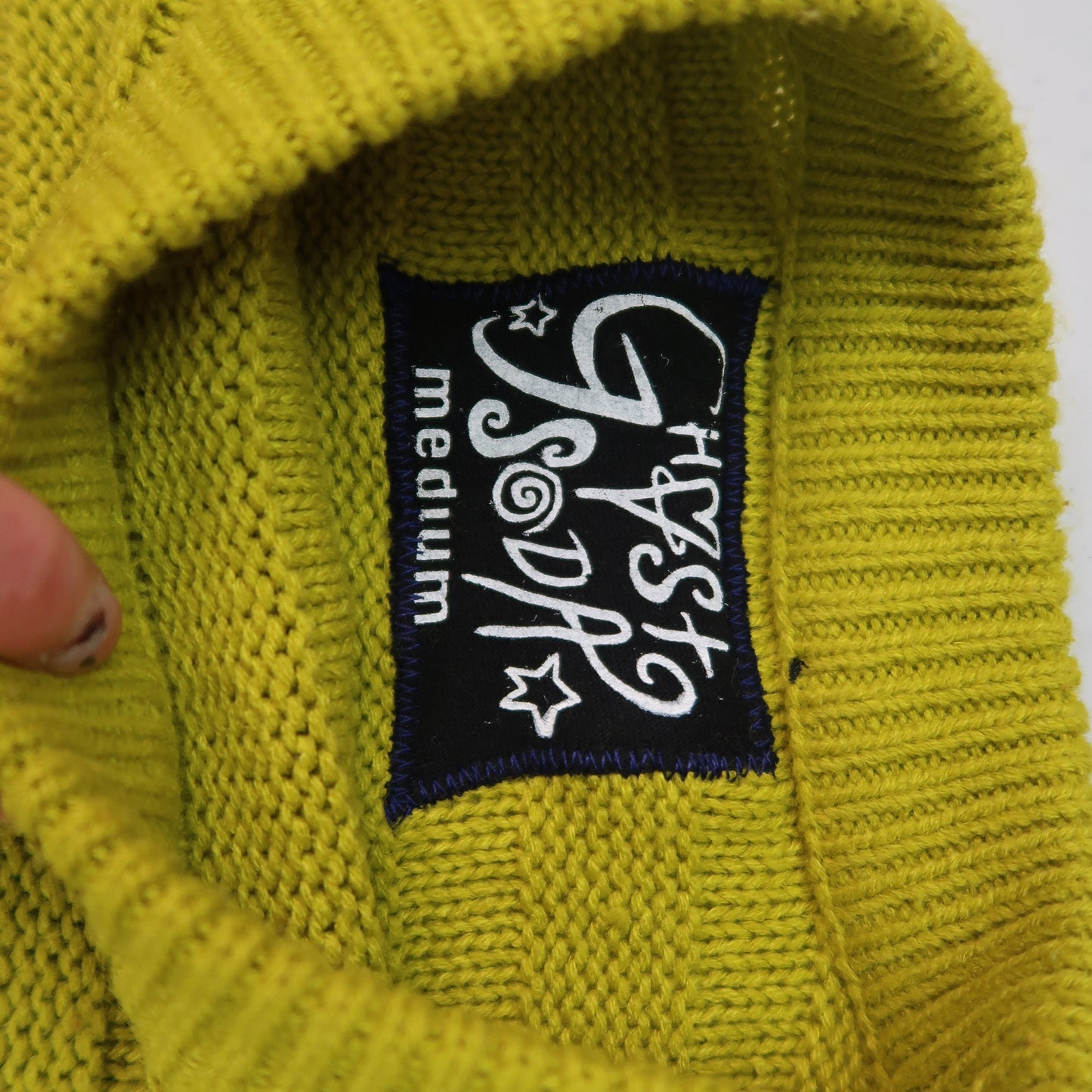 "I'M A STAR" Yellow Star Sweater - Medium