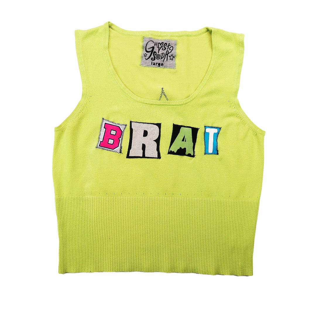 1OF1 "Brat" Green Knit Tank - Large