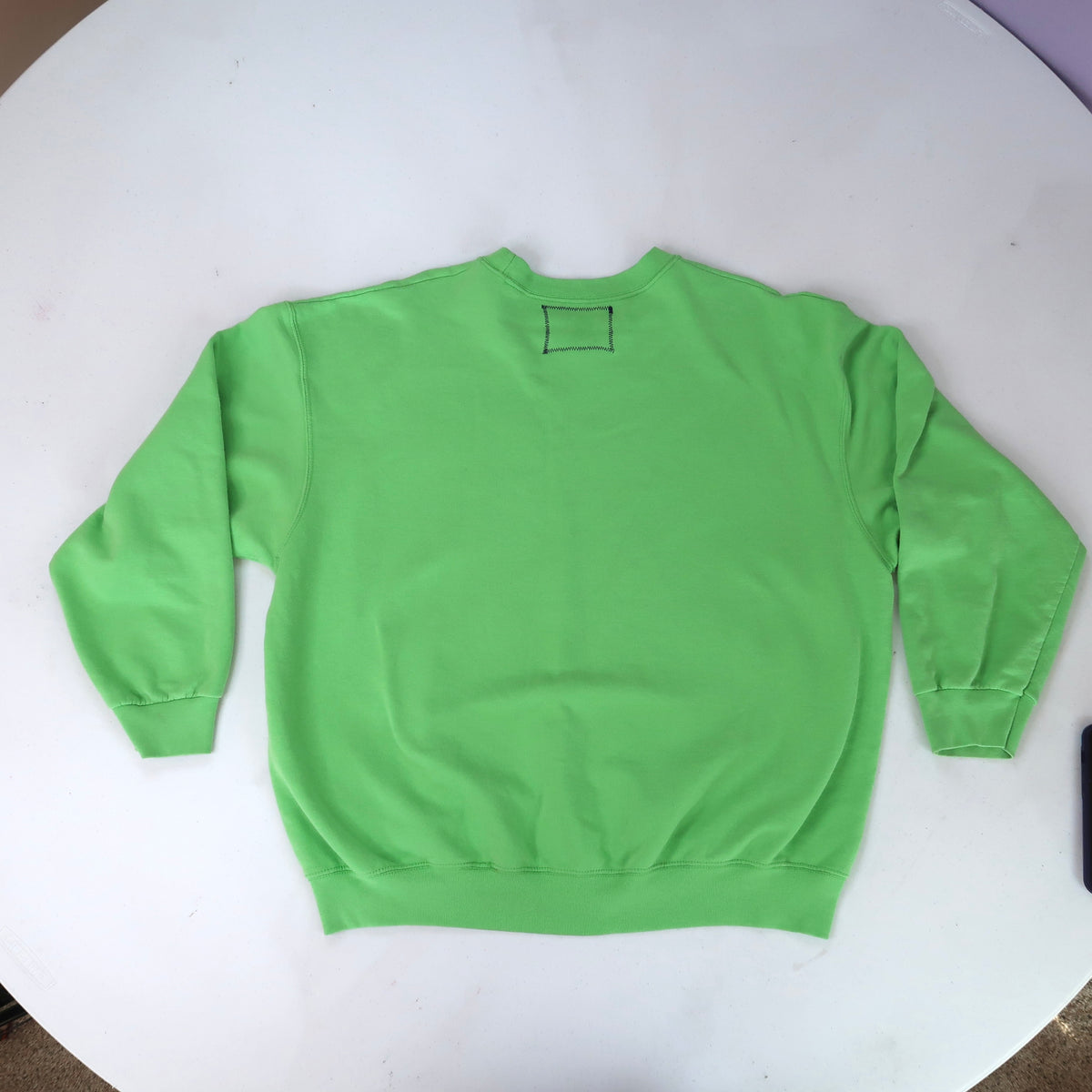 "Melted Visions" Green Sweatshirt - XL