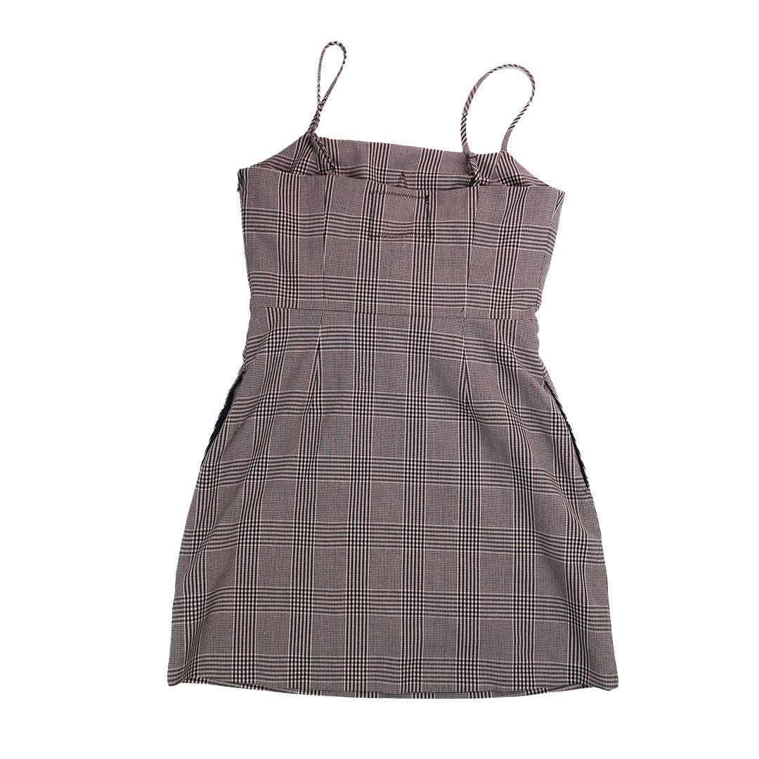 "I'M A STAR" Plaid Dress - Medium